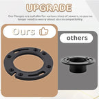 Toilet Repair Kit with Extra Thick Wax Ring,Toilet Flange Repair Kit Include Mounting Hardware Fits 3-inch or 4-inch Waste Lines for Toilets Install and Leaking Toilet Wax Ring Replacement