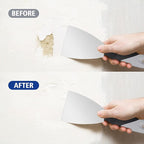 Mister Rui 4 Inch Small Metal Putty Knife Scraper Tool for Wood, Stainless Steel Paint Scraper with Hammer End