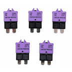 E39 Manual-Resettable Blade Automotive Fuse - ATC/ATO Low-Profile 3A, 12V-32V DC for Marine/RV/Car (5-Pack)