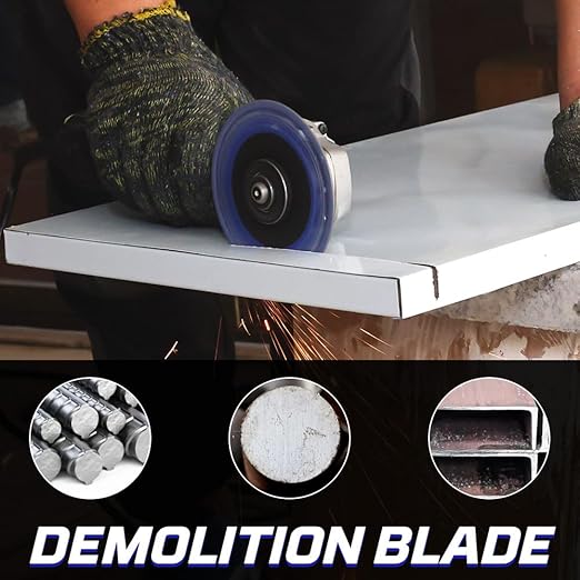 YIJING 5" Diamond Metal Cutting Wheel for Rebar Sheet Metal Angle Iron Stainless Steel