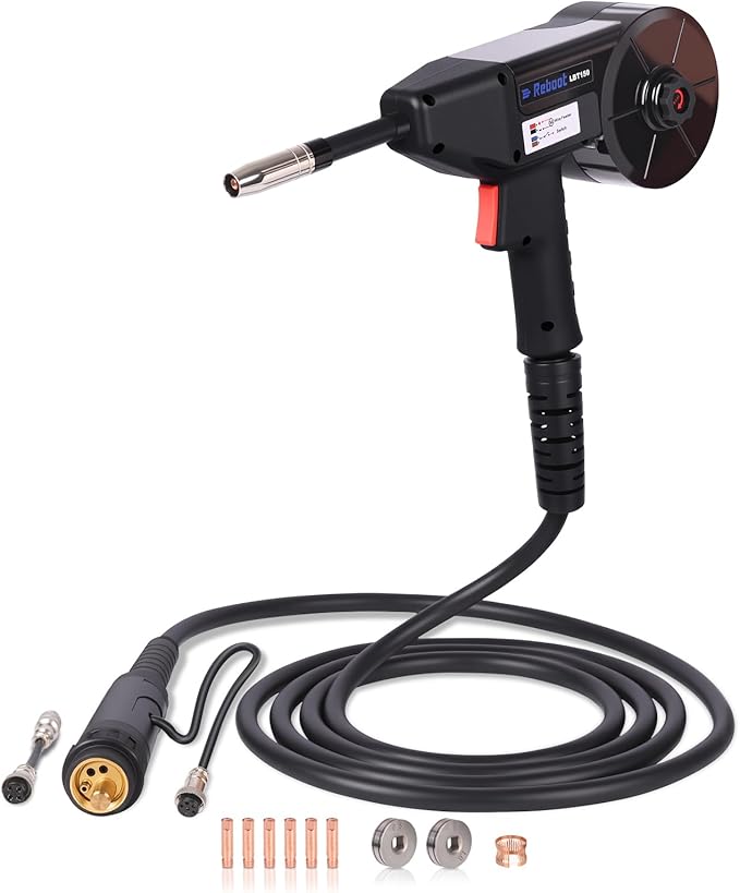 Reboot MIG Welder Spool Gun 13ft LBT150,150Amp MIG Aluminum Welding Torch Works for RBM2500 PRO only