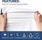 ALORAIR 10 mil Vapor Barrier for Crawl Space – 10' x 100' Heavy-Duty Plastic Sheeting – Black/White Panda Film – Crawlspace Encapsulation, Ground Cover, Drop Cloth – Commercial & Residential Use