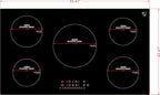 K&H 5 Burner 36 Inch Built-in Induction Electric Stove Top Ceramic Cooktop Touch Control 240V 9200W IN36-9205