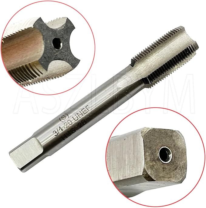 3/4-20 HSS Tap And Die Set， UNEF Machine Thread Tap And UNEF Round Thread Die Right Hand