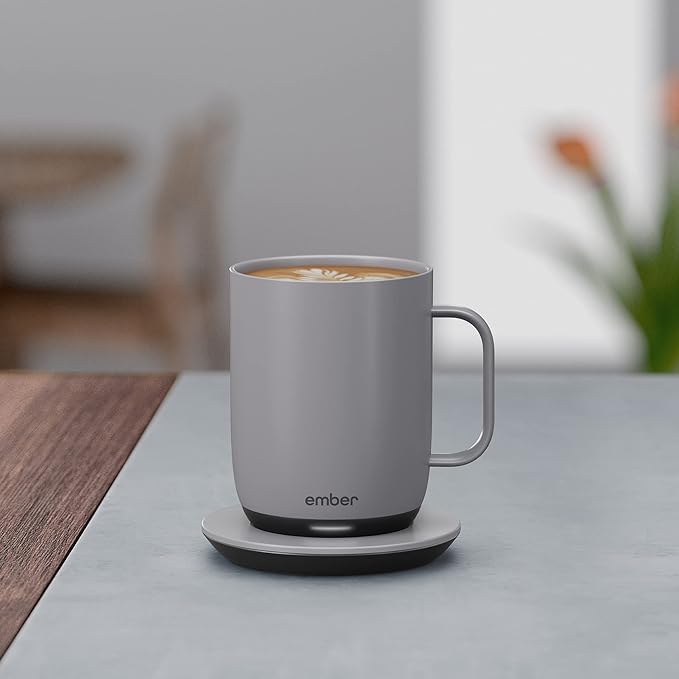Ember Temperature Control Smart Mug 2, 14 Oz, App-Controlled Heated Coffee Mug with 80 Min Battery Life and Improved Design, GrayModel