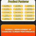 2026 USB Rechargeable Digital Multimeter, 6000 Counts Large Color Screen & Backlight, FS899L Smart multimeter Automatic Tester for Home Automotive Industrial Applications Electrical Issues