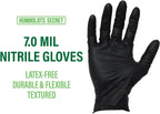 Humboldts Secret Black Nitrile Gloves Disposable Latex Free & Powder Free
