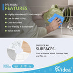 AIDEA Cleaning Wipes, Multi-Purpose Towel Reusable Cleaning Cloths-80Ct(1 Pack), Domestic Wipes, Dish Cloths-(12''x24'')