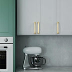 Asidrama 10 Pack 4 Inch(102mm) Brushed Gold Kitchen Cabinet Handles, Cabinet Pulls Kitchen Cabinet Hardware for Cupboard Drawer Pulls