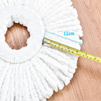 Spin Mop Head Refill Mop Replacement for Spin Magic Mop Pads Round Spin Mop Microfiber Easy Wring Spin Mop Head Cloth 6-Pack