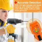 Stud Finder Wall Scanner Wood and Metal Detector Sensor for 3/4 inch Thickness Wall (ST102-Orange)