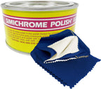 Rosenthal Collection – Simichrome Metal Polish Cream for Chrome, Aluminum, Silver & More – Heavy-Duty Mirror Finish Polish for Cars, Tools, Jewelry – 250g Can with Bonus Polishing Cloth