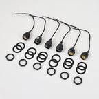 Light Socket with Cord Outdoor Light Socket Wire with E26/E27 Socket Light Bulb Socket with Cord Temporary Construction Lighting Waterproof Socket Corded (6 Pack) 1Foot 20Awg Ma6009