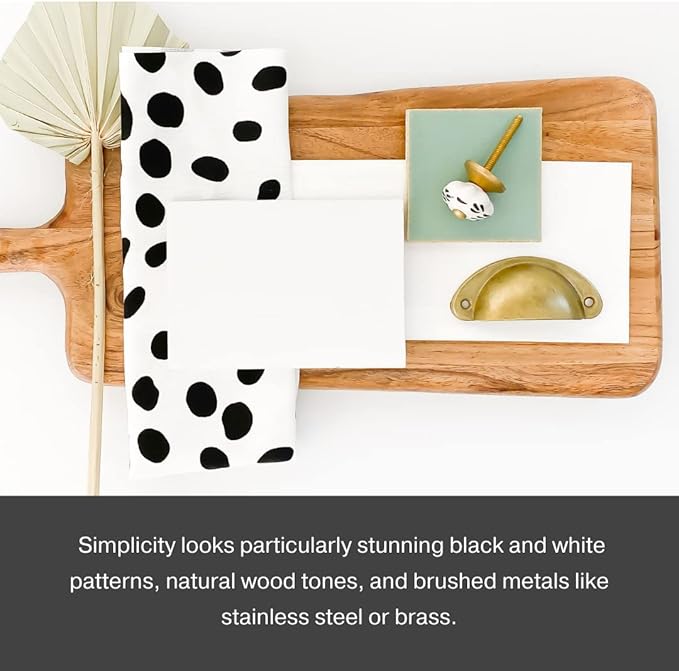 Country Chic All-in-One Chalk Paint for Furniture, Cabinets, Home Decor, Eco-Friendly, Matte Finish, Built-In Primer & Top Coat for Wood, Metal - Simplicity (White) - 8 oz (237 ml)