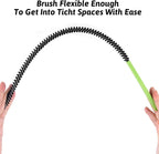 Sewer Drain Brush, Drain Clog Remover, 19.8inch Flexible Long Pipe Snake Hair Clogs Catcher Cleaner Tool for Toilet, Kitchen Sink, Sewer Drain, Bathroom Tub