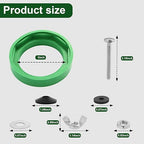 2 Packs 3" Toilet Tank to Bowl Gasket Kit, Fits American Standard Champion 4 Toilet Parts AS738756-0070A, Stainless Steel Heavy Duty Rustproof Bolts Kit for Most 3 Inch Flush Valve Opening Tank