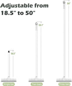 BOOMJOY Floor Scrub Brush with Long Handle, 2 in 1 Scrape and Brush, Stiff Bristles for Cleaning Bathroom, Patio, Garage, Kitchen, Deck, Tile