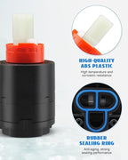 Pressure Balance Cartridge 40PHF-1 Fit for Shower Faucet, Shower Cartridge Replacemen (40mm)