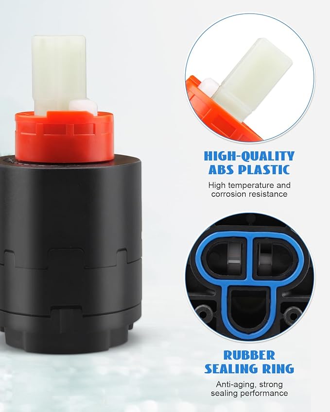 Pressure Balance Cartridge 40PHF-1 Fit for Shower Faucet, Shower Cartridge Replacemen (40mm)