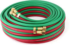 TAISHER 1/4" x 50FT Oxygen Acetylene Twin Hose With 9/16"-18 B fittings Welding Cutting Torch，Grade T