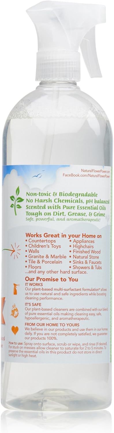 All-Purpose Cleaner Concentrate - Makes 32 Fl Oz Just Add Water - Multi-Surface Cleaning Spray, Non-Toxic, No Harsh Fumes or Chemicals, Child & Pet Safe - Citrus & Spice