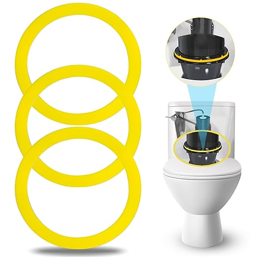 3Pcs Canister Flush Valve Seal for Kohler, Toilet Tank Parts GP1059291 Flush Valve Seal, Silicone Gasket Replacement Parts Toilet Seal Ring