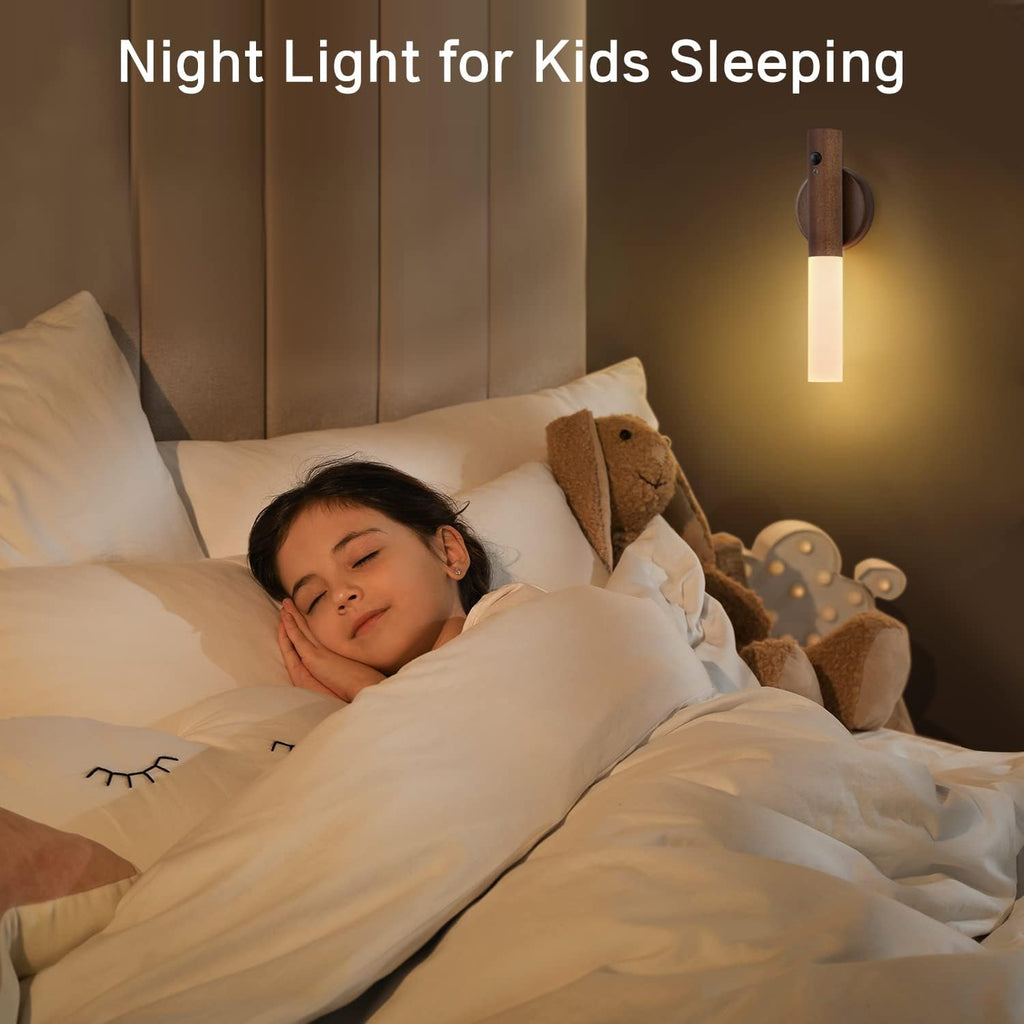 Montford Battery Operated Wall Sconces, Motion Sensor Night Light Magnetic Wall Light Rechargeable Wall Sconce, Peel and Stick Sconce Lights for Bedside Stair Hallway