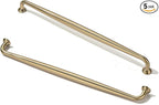TUNNY 5 Pack Cabinet Handles-12.6"/320mm Screw Spacing Champagne Bronze Furniture Hardware Handles for Kitchen Cabinets Bedroom Dresser Wardrobe Cabinet Pulls