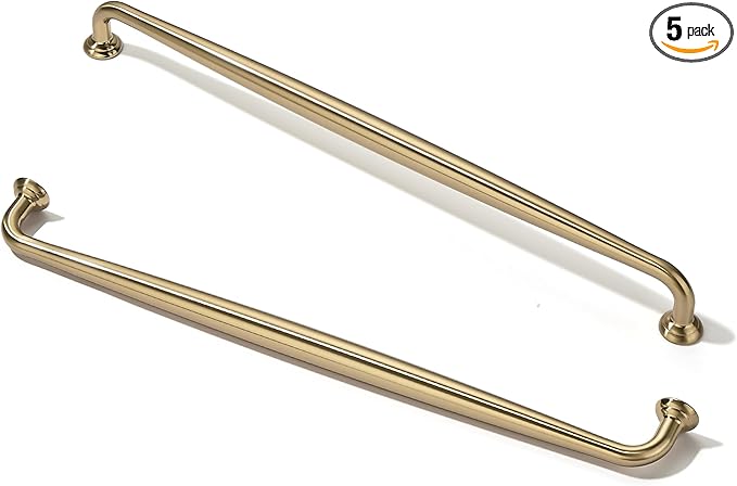 TUNNY 5 Pack Cabinet Handles-8.81"/224mm Screw Spacing Champagne Bronze Furniture Hardware Handles for Kitchen Cabinets Bedroom Dresser Wardrobe Cabinet Pulls