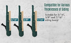 Upgraded Siding Installation Tools for 5/16-Inch, 3/8-Inch, 7/16-Inch Fiber Cement Lap Siding - Gauge With Adjustable Reveals, Polycarbonate Body, 2 Packs
