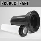 Wall Hung Toilet Gasket and Connector Set Compatible with Geberit 152.404.46.1/240.752.11.1-Includes Drain Pipe,Flush Pipe,Nuts,Washers,Installation Kit Bowl Replacement