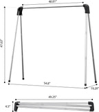 APEXCHASER Clothes Drying Rack Foldable, Stainless Steel Laundry Drying Rack Collapsible, Clothes Hanger for Sweater Baby Clothes Towel for Indoor & Outdoor, Portable Clothes Airer for Travel