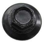 ROOFING SCREWS: (250) x 1-1/2" BLACK Hex Washer Head Metal Roof Screw. Self-tapping Metal to Wood, EPDM Washer, Colored Head