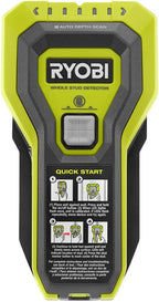 RYOBI Stud Finder with Multiple LED's to Indicate The Full Width of The Stud. One-Handed Operation, ESF5002