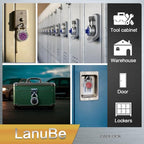 LanuBe Lock Standard Dial Combination Lock 2 in. Wide, with Different Combinations Black Turnplate Pack of 8 Lock for School Employee Gym & Sports Locker CaseToolbox and so on