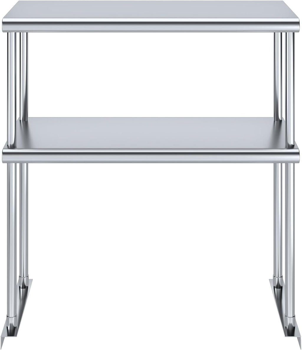 AmGood Double OverShelf Stainless Steel NSF - Many (30" Long x 12" Deep)