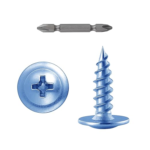 (300 pcs) 10×5/8" Phillips Truss Head Wood Screws Galvanized Iron Quick Metal Self Tapping