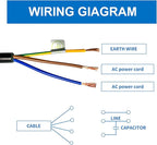 Concrete Vibrator 30W Vibration Motor Single Phase AC 110V 3600rpm Vibrating Tool For Silo Hopper Shaking Table