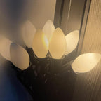 25 Pack C7 Ceramic Christmas Replacment Bulbs, White Light Bulbs for E12 Candelabra Base Outdoor/Indoor Christmas String Lights, 5 Watt