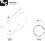 VISTA 4 Pack Cast Aluminum Landscape Spotlights, Low Voltage Landscape Lighting Spot Lights Outdoor with 4.5W MR16 LED Bulb for Yard, Garden, Lawn, Tree