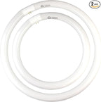 FC16T9/CW 40W & FC12T9/CW 32W Cool White Set, 16 inch T9 40 Watts & 12 inch 32 Watts Round Fluorescent Light Bulb, Circular Bulb Kitchen and Bath, 841 4100K, G10q 4 pin Prong