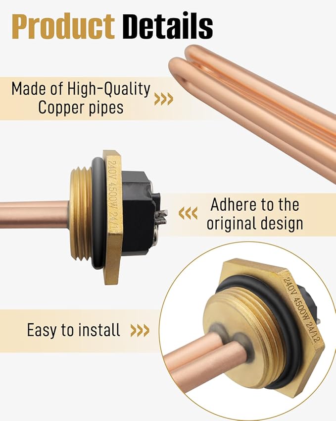 SP610160 Water Heater Element, Fit for Rheem and Marathon Water Heater CMR105245 40245 50245 50245CN S5245 MR30245C 30245US