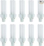 Sunlite 40539 PLD13/SP30K/10PK Double Twin Tube Compact Fluorescent Lamp, PLD 2-Pin, 13 Watts, 660 Lumens, 3000K Warm White, 2-Pin (GX23-2) Base, 10 Pack