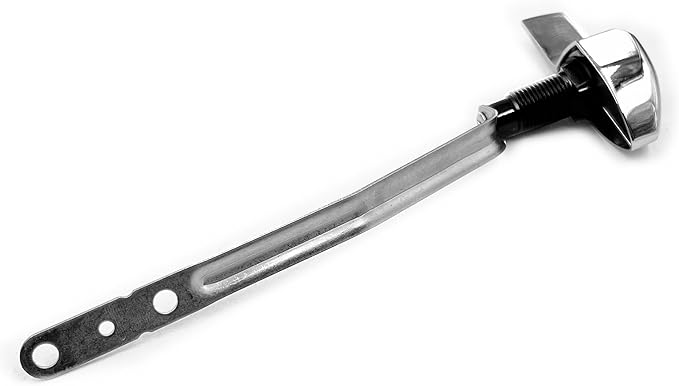 Universal Side Mount Toilet Handle Fit for Kohler 87115-CP, Left Toilet Flusher Replacement Kit Compatible with Kohler/TOTO Toilet Tank, Polish Chrome, 1-Pack