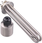 DERNORD 2 Inch Tri-Clamp 240V Water Heating Element Immersion U Type Electrical Brewing Boiler Heater (240V 3000W)