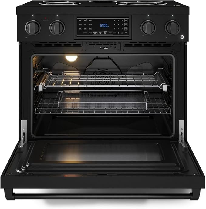 Gordon Ramsay by THOR Kitchen 36 Inch Professional Electric Range with Tilt Panel Touch Control in Black