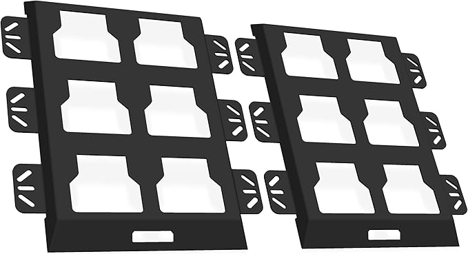 for milwaukee packout wall mount Packout Mounting Plate, Metal Base for Milwaukee Toolboxes, milwaukee mounting plate Wall or Floor Mount (2 Half Width Black)