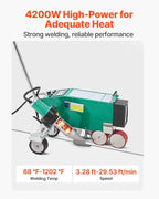 VEVOR Roofing Hot Air Welder, 4200W 220V High Power Plastic PVC TPO CPE Welding Machine - 1.57" Welding Width 0.04-0.12" Thickness, 68 ℉-1202 ℉ Heat Roofing Welding Tool, for Waterproofing Advertising
