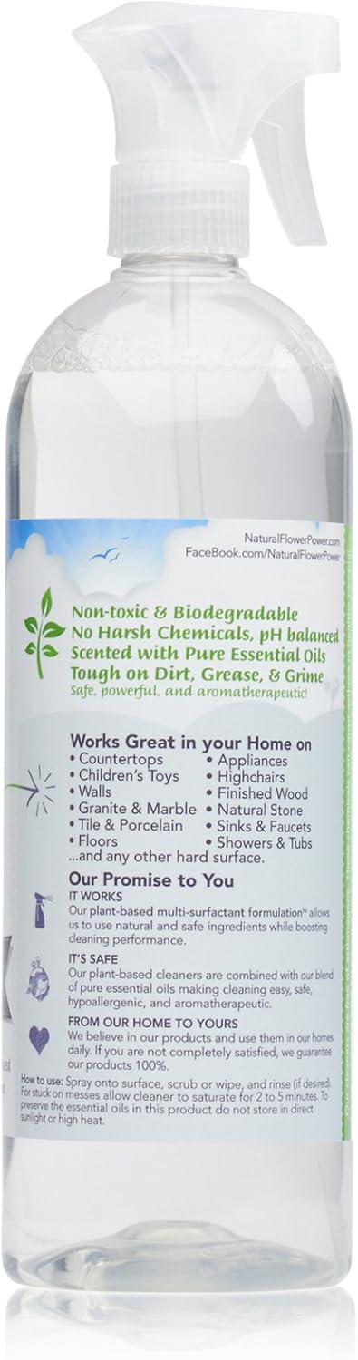 All-Purpose Cleaner Concentrate - Makes 32 Fl Oz Just Add Water - Multi-Surface Cleaning Spray, Non-Toxic, No Harsh Fumes or Chemicals, Child & Pet Safe - Lavender