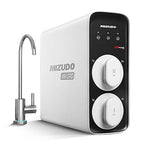 MlZUDO 800GPD Tankless Reverse Osmosis System, Mini 3:1 RO Water Filtration System, 8 Stage&36-Month RO System, NSF/ANSI 42&58&372 Certified Water Filter Under Sink, Smart LED Faucet